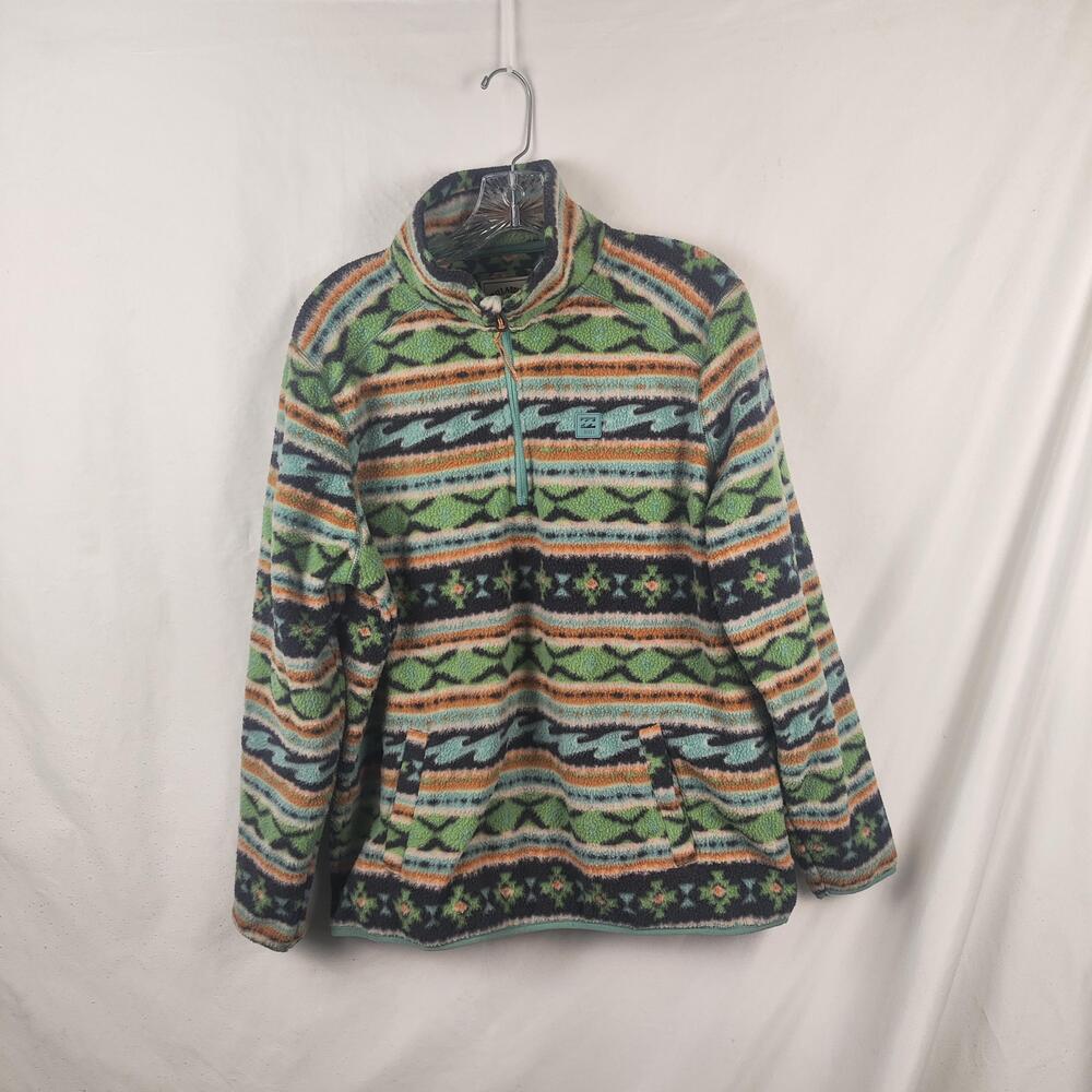 Billabong Jacket Mens XL Multicolor Fleece 1/4 Zip Adventure Division Pullover